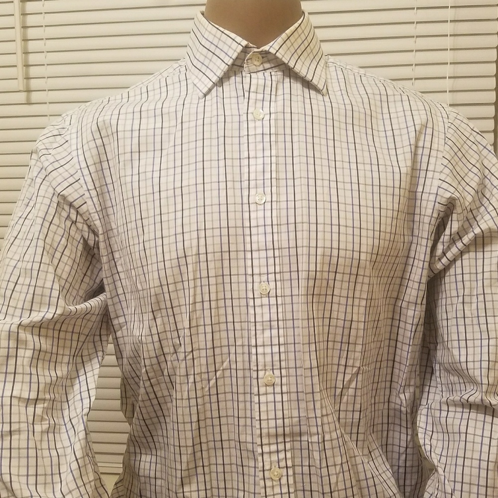 T.M.LEWIN Multicolor Poplin Tatter Sall Long Sleev